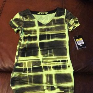 Nike Pro V neck shirt- women’s size Small.
